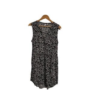 Gap black floral dress